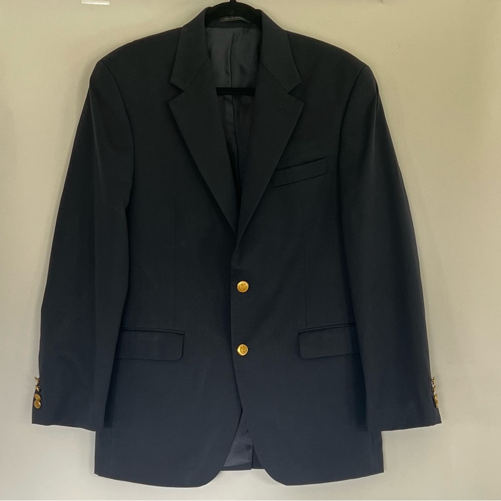 Chaps Men Navy Blue Blazer